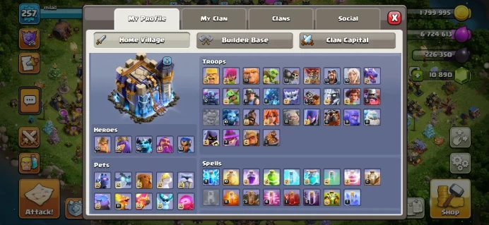 Th_18(2 HEROS MAX)(10890 GEM)(20 EQUIPMENT EPIC MAX)(7 SKIN HERO)(EVERYTHINGS FULL MAX)(LIFTIME WARANTY)PLS SEE PIC