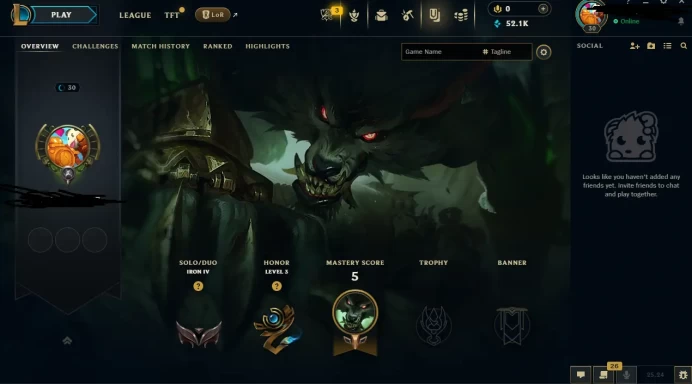 EUW - SAFE REAL SEASON15 IRON 4 0LP | 52100 BE | PLACEMENTS DONE | 5+ LOSSES | INSTANT DELIVERY | LOW MMR | UNVERIFIED EMAIL | IRON IV | #2529