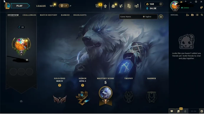 EUW - SAFE REAL SEASON15 IRON 4 0LP | 54300 BE | PLACEMENTS DONE | 5+ LOSSES | INSTANT DELIVERY | LOW MMR | UNVERIFIED EMAIL | IRON IV | #2531