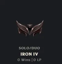 [EUW] S15! - SPLIT 3!- Iron 4 -0LP- 0Win - Handderank - 9K Be - Honor 3 - Safe - Instant Delivery