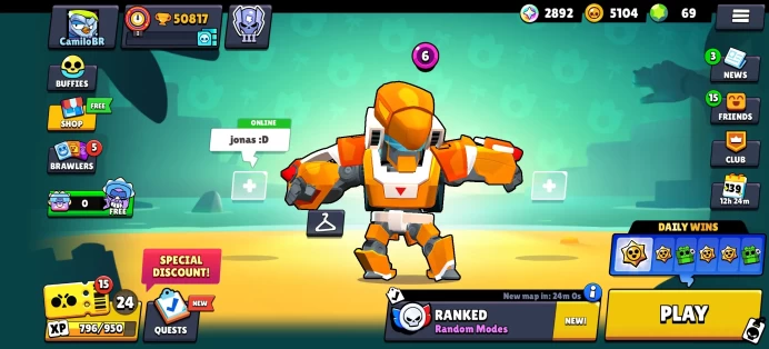 [Code 8476] Level 187 / 50k Trophy + 244 Skins / Very Cheap