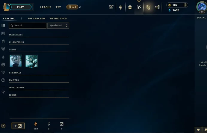 EUW EMAIL CHANGEABLE 104 CHAMPIONS 92 SKINS Pulsefire Ezreal Zombie Brand SEASON 1 AND 2 BRONZE ICON  URF+HOLIDAY NASHOR ICON LAST PLAY 2024