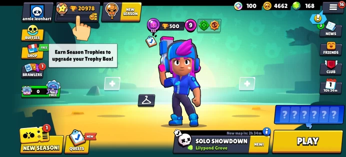[Code 8485] Level 168 / 20k Trophy + Shelly Star / Very Cheap