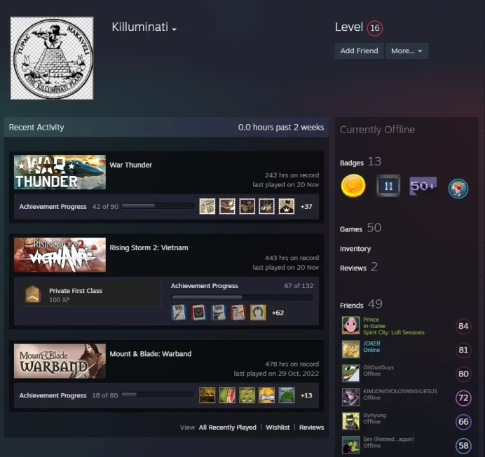 Steam Paid games-50 Game for 600$-Profile link