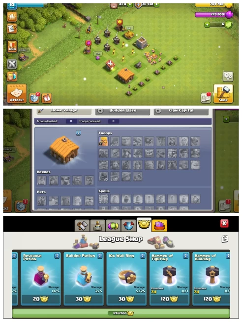 M161【4 Builders】Th 2 Max◈1 Cannon Rare Account◈100+ Medals◈Instant Delivery
