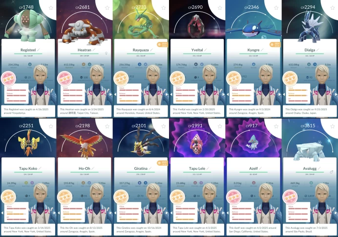 j040# Level 72, 261.1M XP, 25.3M Dust, SHUNDO REGISTEEL, HUNDO HEATRAN, 96-98IV RAYQUAZA YVELTAL KYOGRE, 823 Total Pkm, 47 Hundo, 298 Shiny, 235