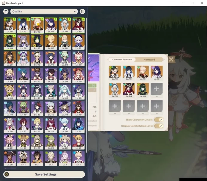 ASIA|AR 56| 7 Limited+5 [5 Star Weapon]|Emilie+Sign,Nefer,Raiden,Yelan,Kazuha,Mualani,Chasca|MC Male|Take Email|Check SS(GI4123)