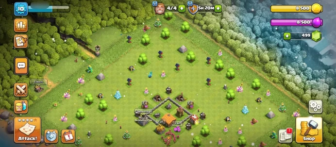 G96【RARE TH 2 FULL MAX】4 BUILDERS▰OLD TREE, OBSTACLE, CAKE, STONE▰FULL TREE AVAILABLE▰500 GEMS▰250 MEDALS