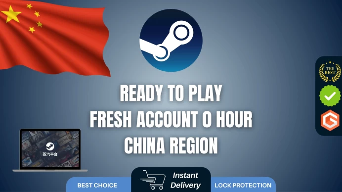 3x Fresh New Steam Account ◈ Region China ◈ You can Buy Cheapest Games ◈ 0 Hours ◈ Full Access ◈ Original Data ◈ Instant Delivery 