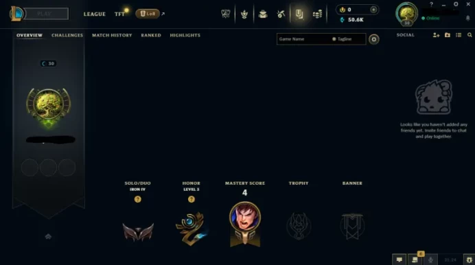 NA - SAFE REAL SEASON15 IRON 4 0LP | 50600 BE | PLACEMENTS DONE | 5+ LOSSES | INSTANT DELIVERY | LOW MMR | UNVERIFIED EMAIL | IRON IV | #2520