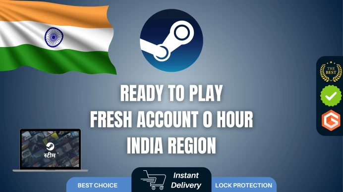 3x Fresh New Steam Account ◈ Region India ◈ You can Buy Cheapest Games ◈ 0 Hours ◈ Full Access ◈ Original Data ◈ Instant Delivery 