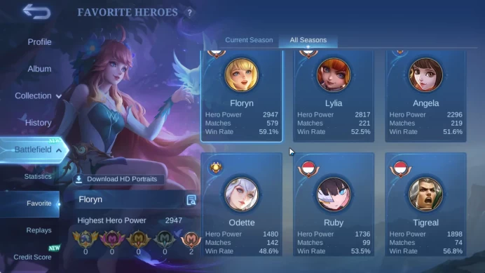 Hero 76 Skin 166 |High Glory 51| 2 Aspirants (Ruby,Vexana), Nata CC, Joy Champ, Claude M6 & ETC |Take Email| Check SS (MLBB1839)