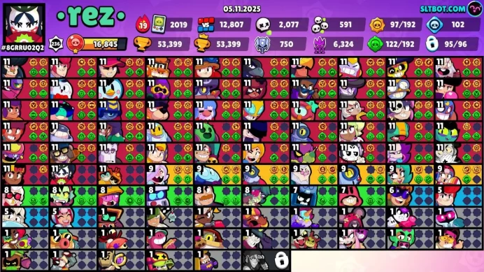 Brawl Max 53 ,Hyper 38 ,Brawl Passes 5. (2 Brawl Pass Gold),Skin Brawl 200 ، Lifetime Warranty