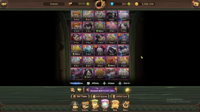 ASIA|6,6M CC|2 LR+7 UR+Many Collabs+267 Gems|HK Escanor5/6,Burnhild4/6,DKM6/6,Tristan,Skuld,ODK,Thor,Etc|Code Only|(SDS2860)