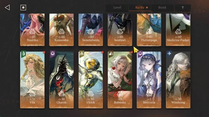GLOBAL Lv68|19 *6 Crew 4 Limit (NautikaP5+Psy,Kassandra,Sentinel+Psy,Charon+Psy,FlutterpageP1+Psy,Etc)|Bluepoch|(RVS1264)