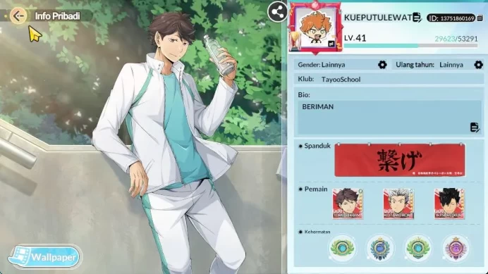 SEA|Lvl 41|3 UR[Sakusa+Memo,Oikawa+Memo,Kuroo]+13 SSR[Hinata,Nishinoya,Iwaizumi,Kotaro,Aran,Etc]|Google|CheckSS (HFH916)