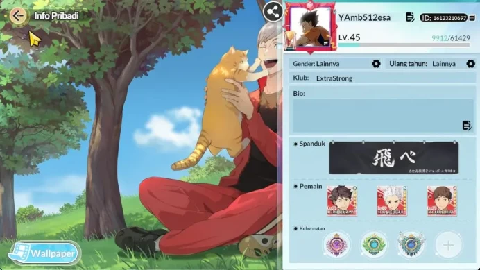 SEA|Lvl 45|1,1K DM+19 URT|4 UR+Memo [Sakusa,Hirugami,Hoshiumi,Oikawa]+11 SSR[Yaku,Tsukishima,Etc]|Log Google|Check SS (HFH923)