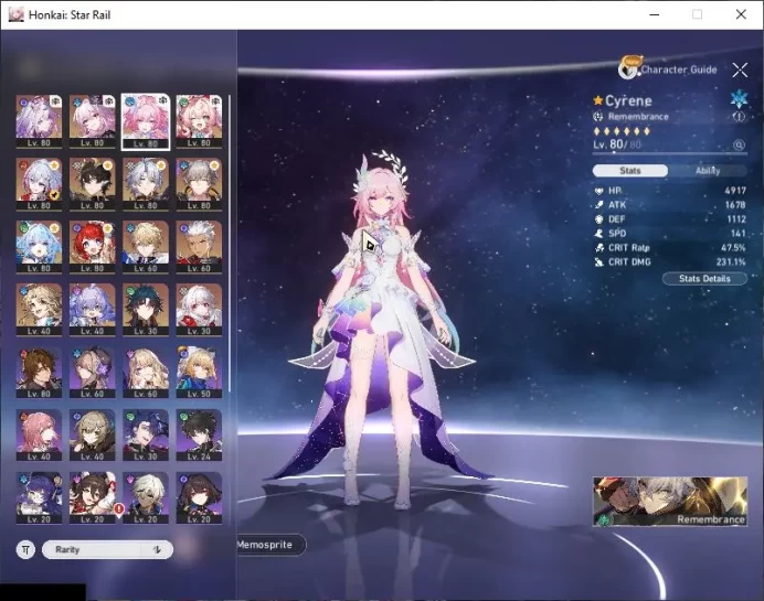 ASIA|TL 69|Casto+Sign Prem Team|Evernight+Sign,Cyrene,Hyacine|Phainon,Cerydra Etc|MC Male|Amphoreus|Take Mail|Check SS(HSR4848)