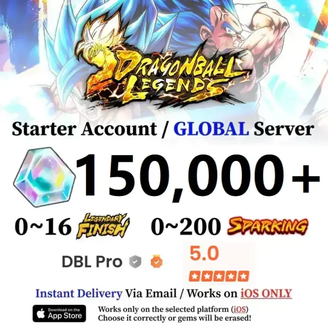 IOS 150,000+ Chrono Crystal Accounts - Automatic Delivery - Bandai ID Login