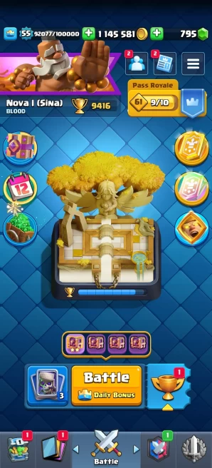 [Code 8525] Level 55 / 1 Card Max + 9 Skins Towers / Very Cheap