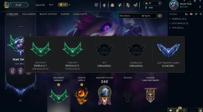 EUW / EMERALD 1 / FLEX EMERALD 2 / 171 Champ / 65 Good Skins(1 Ultimate, 2 Mythic, 3 Legendary, 36 Epic) /HONOR 5 /HANDMADE / FULL ACCES / CHEAP