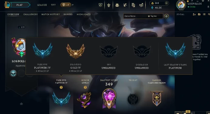 EUW / GOLD 4 / FLEX PLAT 4 /133 Champ /64 Good Skins(1 Ultimate, 6 Legendary, 26 Epic) /42.3K BE / 508RP / HONOR 4/ HANDMADE / FULL ACCES /CHEAP