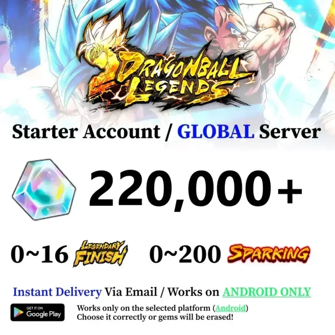 Android 220,000+ Chrono Crystal Accounts - Automatic Delivery - Bandai ID Login
