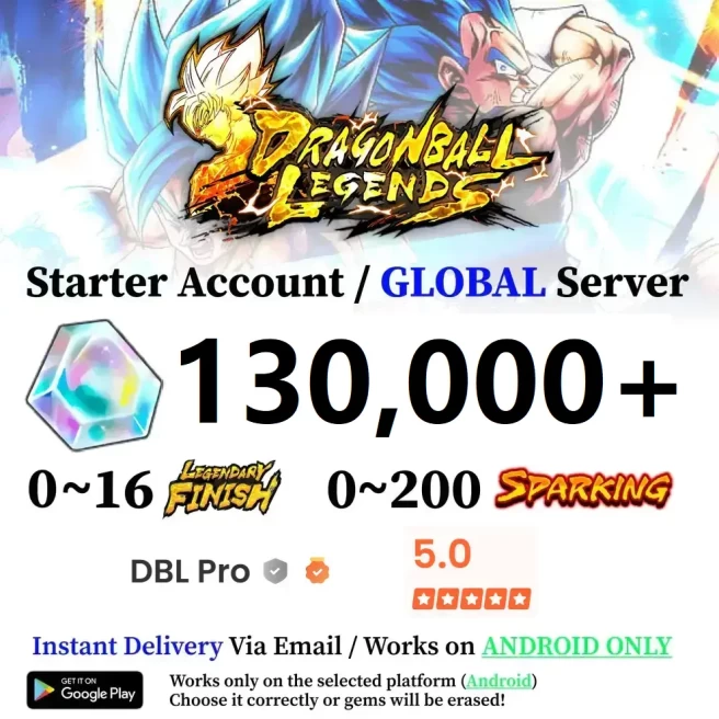 Android 130,000+ Chrono Crystal Accounts - Automatic Delivery - Bandai ID Login