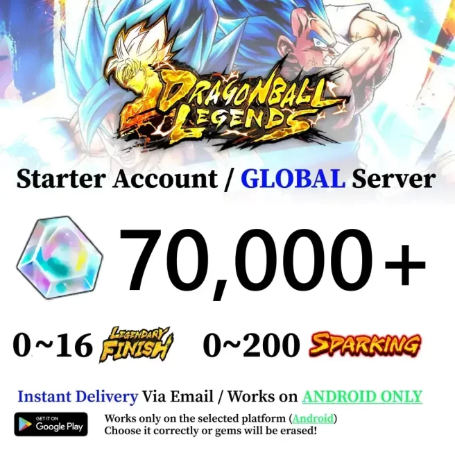 Android 70,000+ Chrono Crystal Accounts - Automatic Delivery - Bandai ID Login