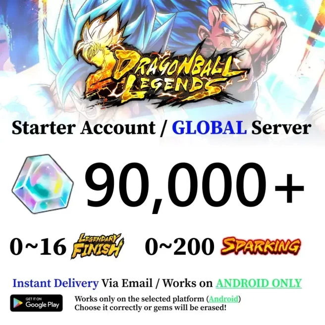 Android 90,000+ Chrono Crystal Accounts - Automatic Delivery - Bandai ID Login