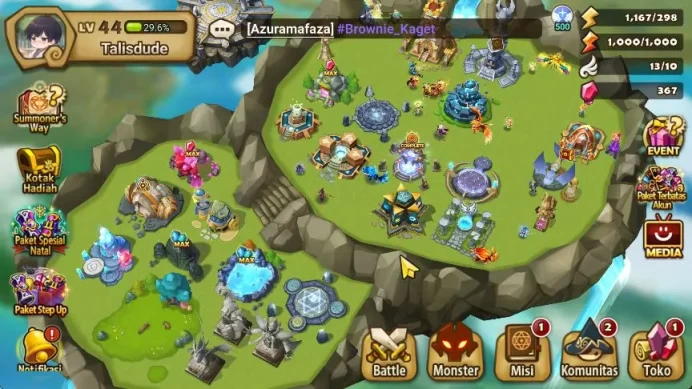 ASIA|Lv 44|Starter|1 LD [Talisman]|13 Total NB5 [Liam,Triton,Gideon] + 43 6* Monster + Fast Farm|Hive|SS(SWR827)