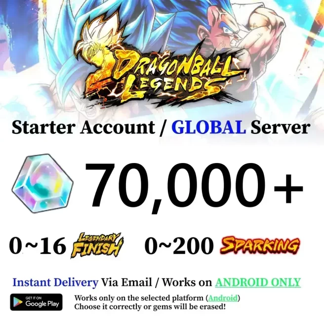 Android 70,000+ Chrono Crystal Accounts - Automatic Delivery - Bandai ID Login