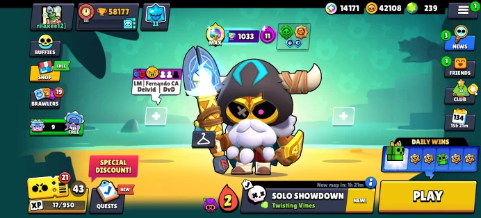 [Code 8530] Level 254 / 58k Trophy + 260 Skins / Very Cheap