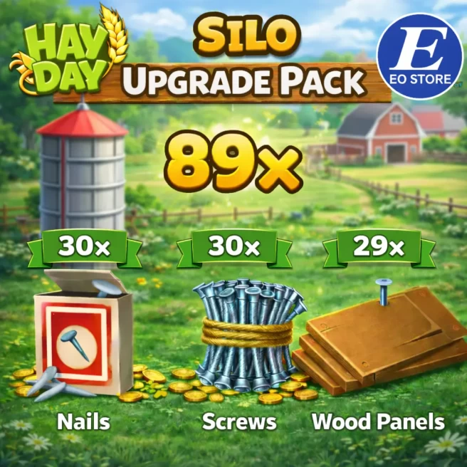 7 DAY• WEEKLY SUBSCRIPTION SILO UPGRADE PACK 89x【29x NAILS • 30x SCREWS • 30x WOOD PANELS】FAST, SAFE & TRUSTED SELLER◆LOWEST PRICE IN MARKET