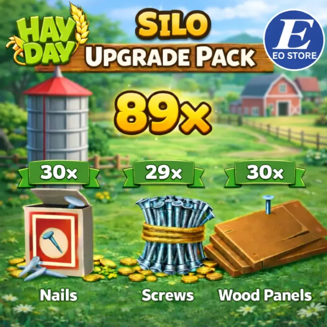 89x SILO UPGRADE PACK【30x NAILS • 29x SCREWS • 30x WOOD PANELS】FAST, SAFE & TRUSTED SELLER◆LOWEST PRICE IN THE MARKET