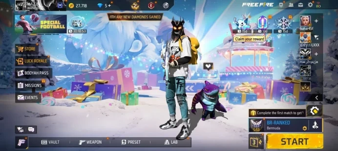 iOS Android (Global) - Level 43 - Set 13 - Emote 12 - Dance 3 - Pet 5 - Weapon 51 - Artifact 2 - Mythic 8 - Epic 18 - Diamond 5 - Code865