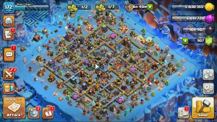 TH 18 - BH 10|Limited Skin|LV 172|HH 11|BK 75,AQ 85,GW 66,MP 60,RC 35|Gems 507|CN OFF|ProtectOFF|TAKE MAIL(COC1768)