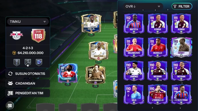 OVR 118/64B Value + 337M Coins|4 EVO(VINI JR,Eusébio,GULLIT,CARLES PUYOL)12 ICON|Log EA|FCM748