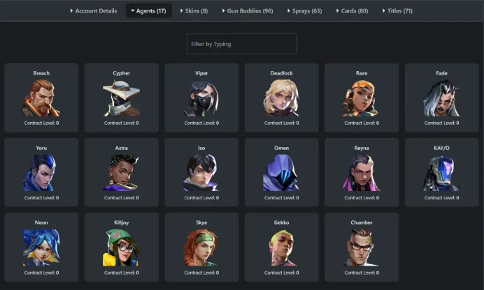 Valorant / EU / 8 skins / Prism III Classic / Coalition: Cobra Frenzy lui490