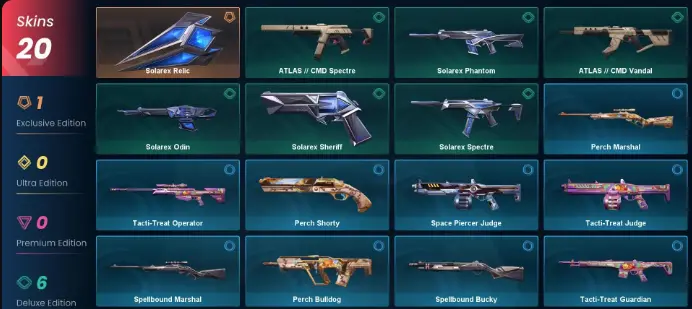 EU 20 skins /Solarex Relic lui499