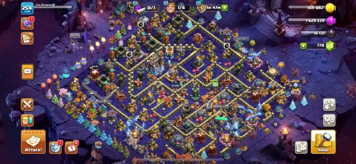 SPECIAL OFFER  TH 18 MAX , FULL EQUIPMENT , SKIN HERO , MAP SCENERY, FULL DECORATION (112)