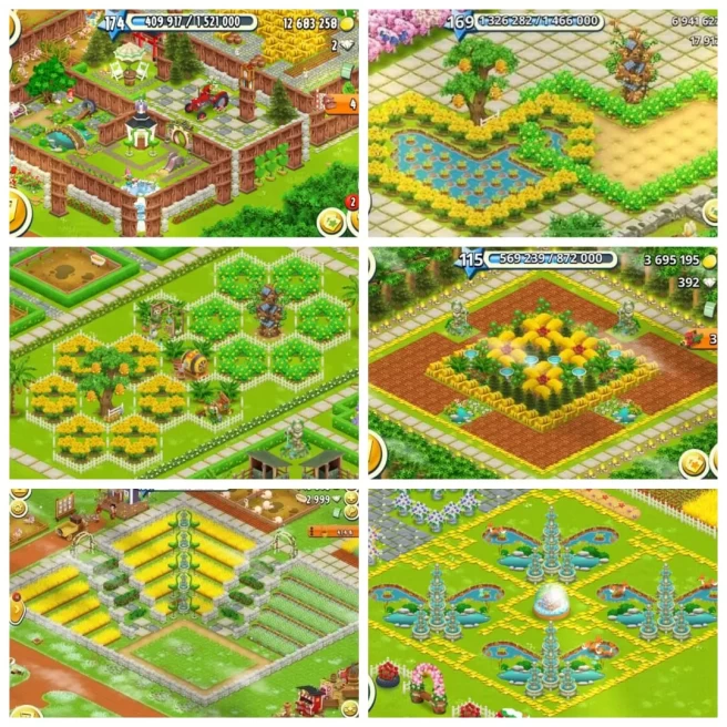 HAY DAY FARM DESIGN▰FARM LVL BELOW 50 ▰NEED INGAME LOGIN▰FULL SAFE, FAST & TRUSTED SELLER