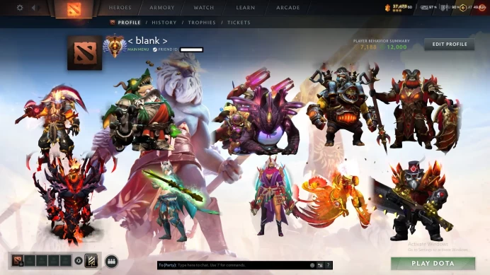 50% off - Immortal - 6259 MMR - good sets - Behaviour:12000 -  communication:7100 - Lifetime Account - No VAC - full access