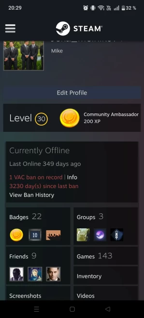 [Code 8541] Level 30 + 22 Badge / 1 Vac / Very Cheap