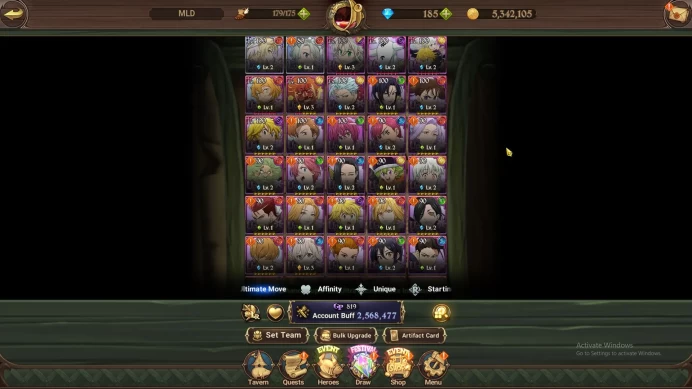 ASIA|2,5M CC|2 LR+8 UR+Megumin+185 Gems|Burnhild2/6,Elizabeth,Tristan3/6,EliMeli2/6,Mael2/6,Thor3/6,Etc|Code Only|(SDS2875)
