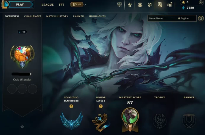 EUW S15 Platinum III Champs: 36 Skins: 1 Honor: 3 BE: 7780 Lvl: 46 INSTANT DELIVERY #2487