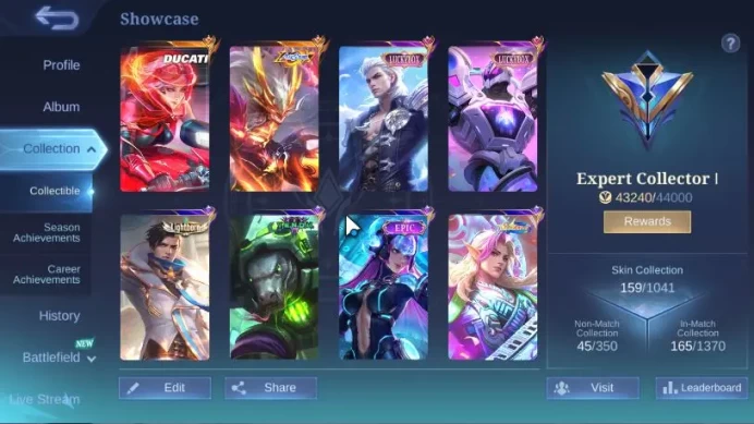 Hero 81 Skin 159|Grand (Moskov AllStar,Benedetta Ducati) Exq(Alucard Uranus Luckybox,Nata CC) Etc|TakeEmail|CheckSS(MLBB1846)