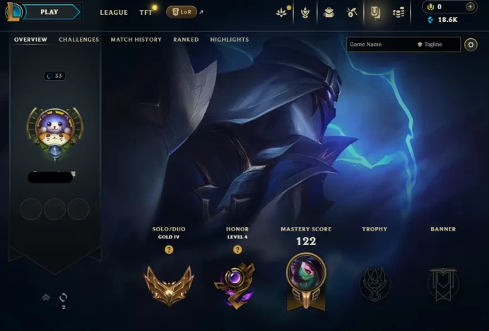 EUW // HANDMADE // GOLD 4 // 10-20K BLUE ESSENCE // 92 WINRATE // 20-100 CHAMPS // 0-8 SKINS // FULL ACCESS // MAIL CHANGEABLE