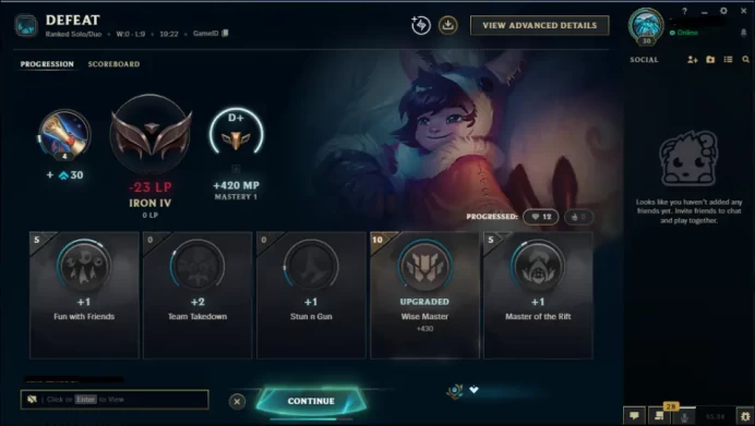 NA - SAFE REAL SEASON15 IRON 4 0LP | 51900 BE | PLACEMENTS DONE | 0W 9L | INSTANT DELIVERY | LOW MMR | UNVERIFIED EMAIL | IRON IV | #2573