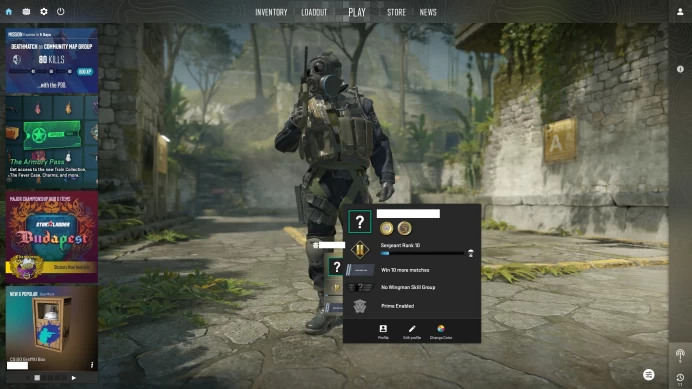 [ID:34235][PRIME][PREMIER MODE AVAILABLE][FACEIT READY][VERY RARE][3K HOURS+] UN (UNRANKED || 0 MM || 3498 HOURS || MEDALS)